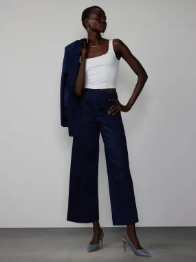 Petite Pull On Wide Leg Ankle Pant