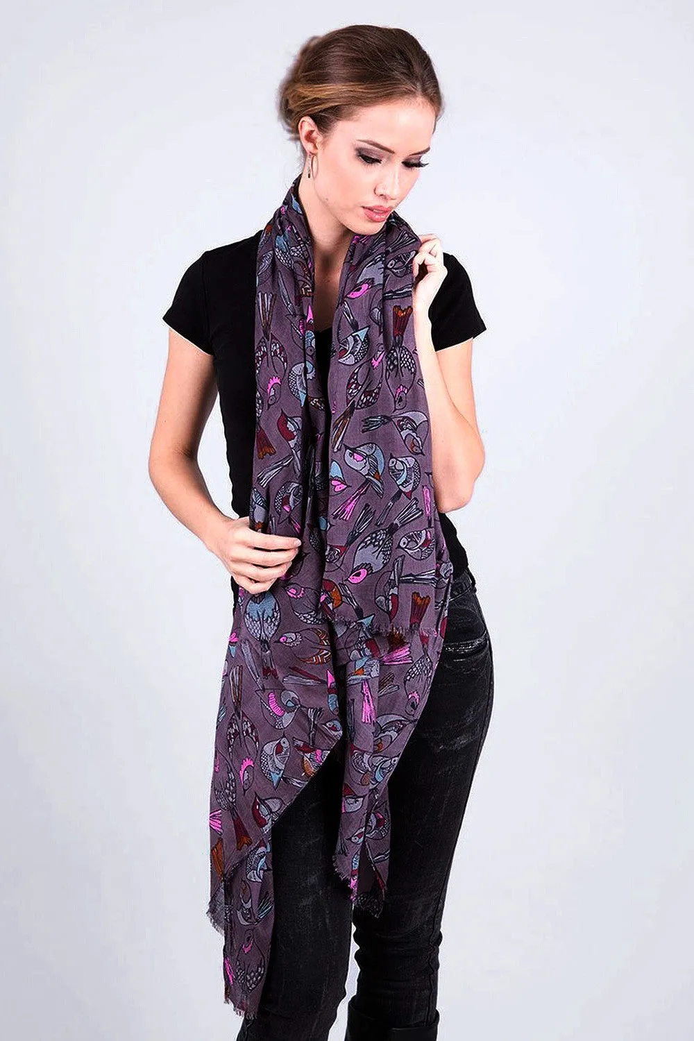 Tweet Tweet Birds Soft Fashion Scarf (2 Colors)